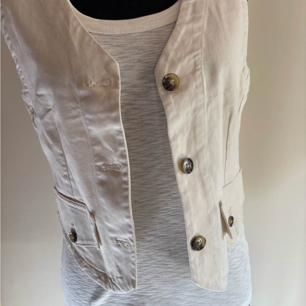 Banana Republic Cream Vest